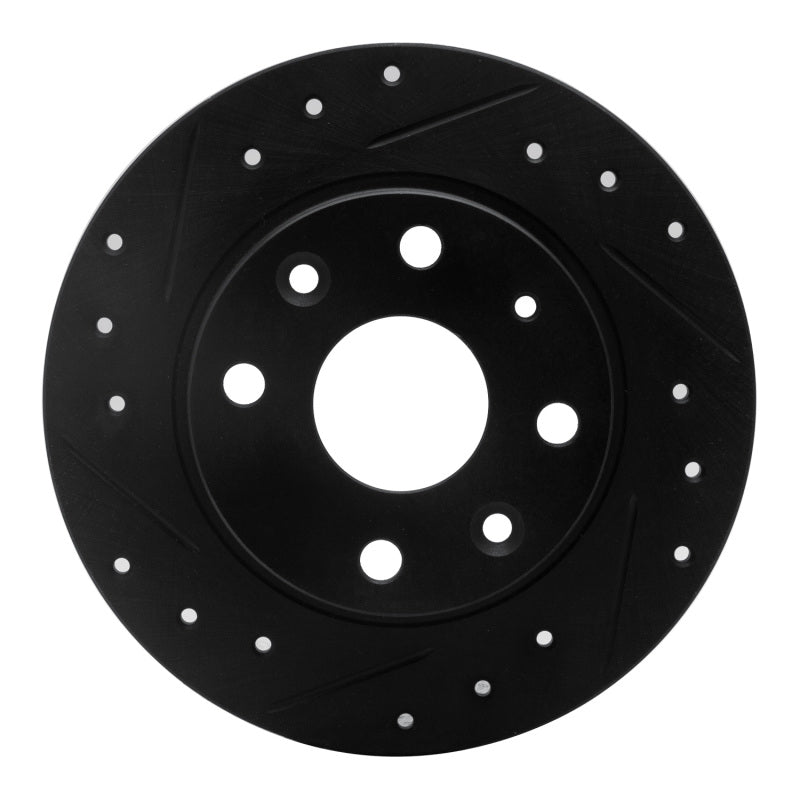 R1 Concepts 633-80023L - RNC633-80023L - R1 90-93 Mazda Miata Rear Left Drilled & Slotted Black Brake Rotor - Shipped in Europe - Tuningsupply.com