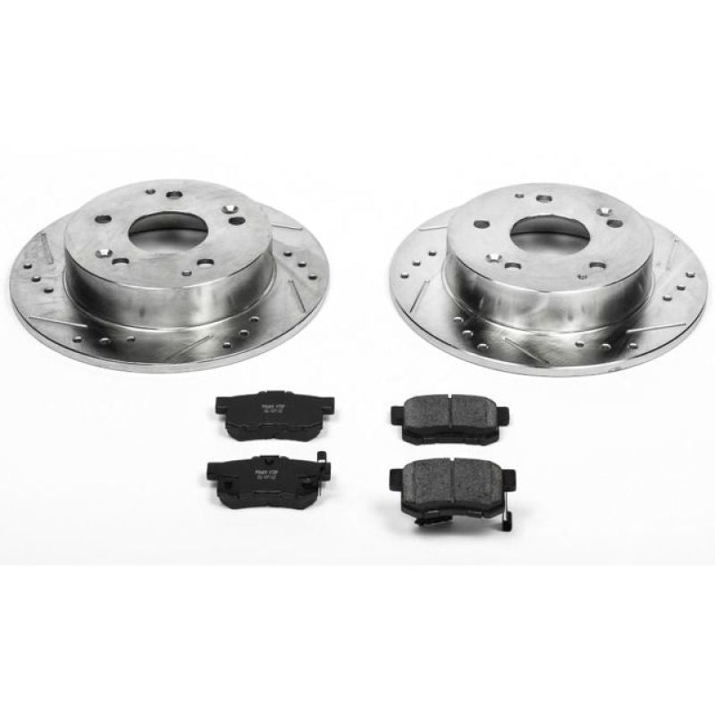 PowerStop K2270 - PSBK2270 - Power Stop 97-01 Acura Integra Rear Z23 Evolution Sport Brake Kit - Shipped in Europe - Tuningsupply.com
