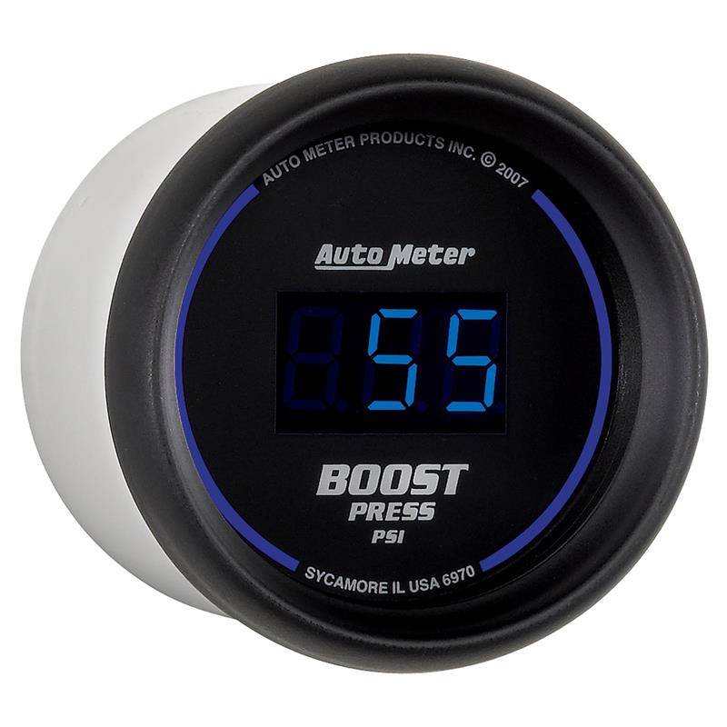 AutoMeter 6970 - ATM6970 - Autometer Cobalt Digital 52mm Digital 5-60 PSI Boost Gauge - Shipped in Europe - Tuningsupply.com