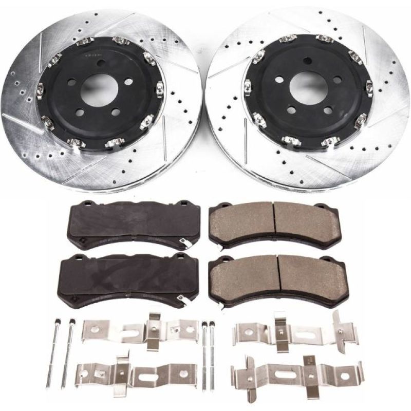 PowerStop K6795 - PSBK6795 - Power Stop 15-20 Dodge Charger Front Z23 Evolution Brake Kit - Shipped in Europe - Tuningsupply.com