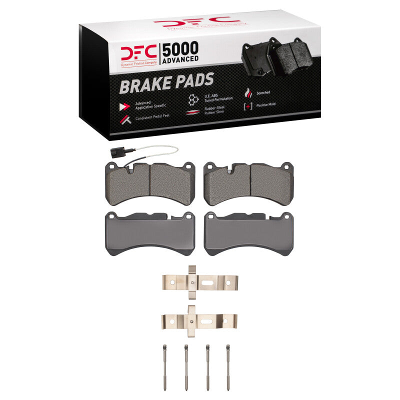 DFC 1551-1116-11 - DFC1551-1116-11 - DFC 14-24 Maserati Ghibli Front 5000 Advanced Low Metallic Brake Pads and Hardware Kit - Shipped in Europe - Tuningsupply.com