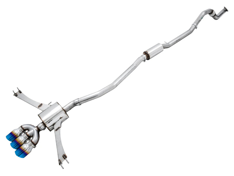 AWE Tuning 3015-59016 - AWE3015-59016 - AWE 17-20 Honda Civic Si Touring Edition Triple Vapor Blue Exhaust w/ Front Pipe - Shipped in Europe - Tuningsupply.com
