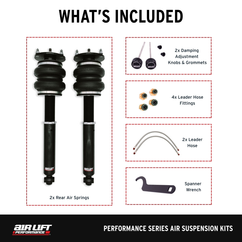 Air Lift 76516 - ALF76516 - Air Lift Performance 89-00 Lexus LS400 Rear Air Suspension Kit - Shipped in Europe - Tuningsupply.com