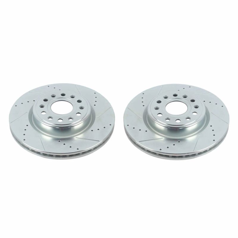 PowerStop AR86004XPR - PSBAR86004XPR - Power Stop 20-22 Ram 1500 Front Drilled & Slotted Rotor - Pair - Shipped in Europe - Tuningsupply.com