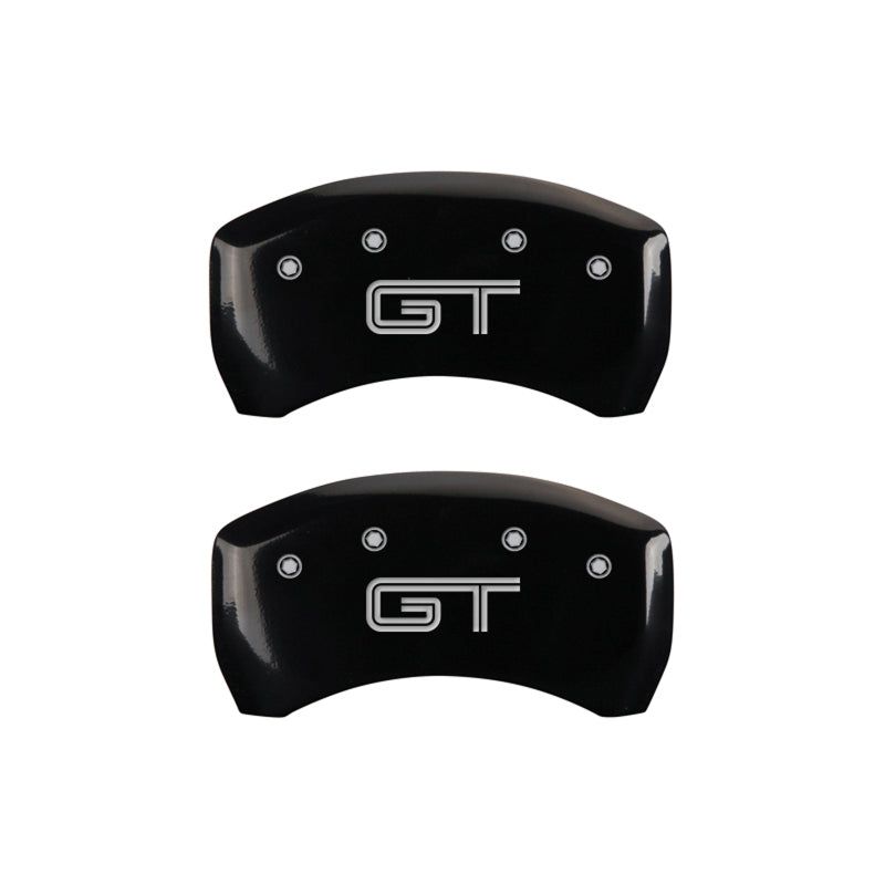 MGP 10197SMG2BK - MGP10197SMG2BK - MGP 4 Caliper Covers Engraved Front Mustang Engraved Rear S197/GT Black finish silver ch - Shipped in Europe - Tuningsupply.com