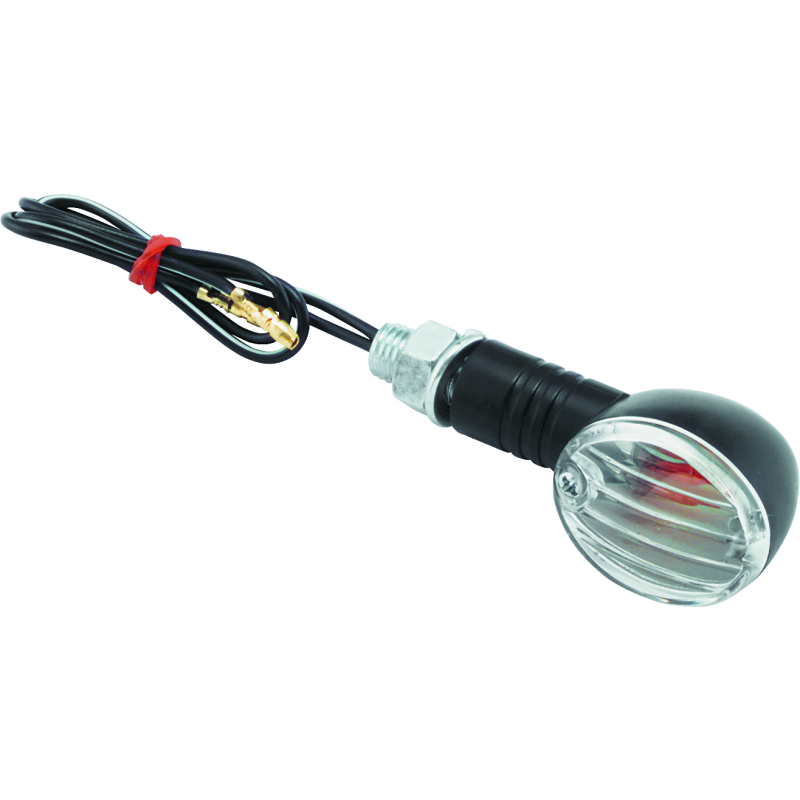 BikeMaster 266014 - BKM266014 - BikeMaster Ministalk Marker Light Round - Black/Clear - Shipped in Europe - Tuningsupply.com