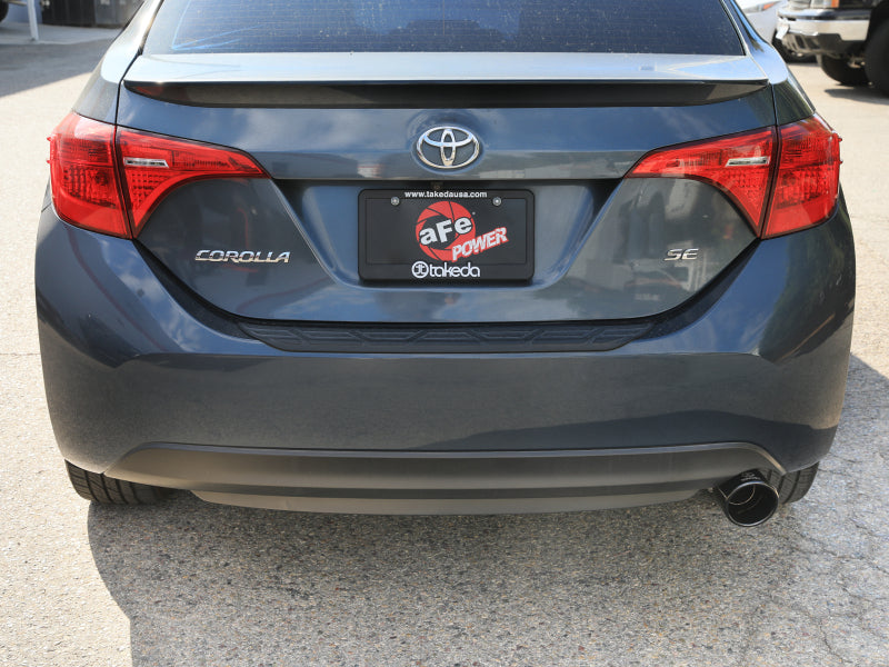 aFe 49-36083-B - AFE49-36083-B - aFe 14-19 Toyota Corolla 1.8L Takeda 2.5in 304SS Axle-Back Exhaust w/ Black Tip - Shipped in Europe - Tuningsupply.com