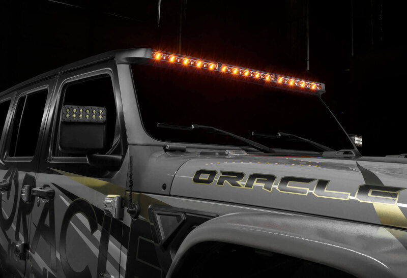 ORACLE Lighting 5917-023 - ORL5917-023 - Oracle Jeep Wrangler JL/Gladiator JT Integrated Windshield LED Light Bar System - Shipped in Europe - Tuningsupply.com
