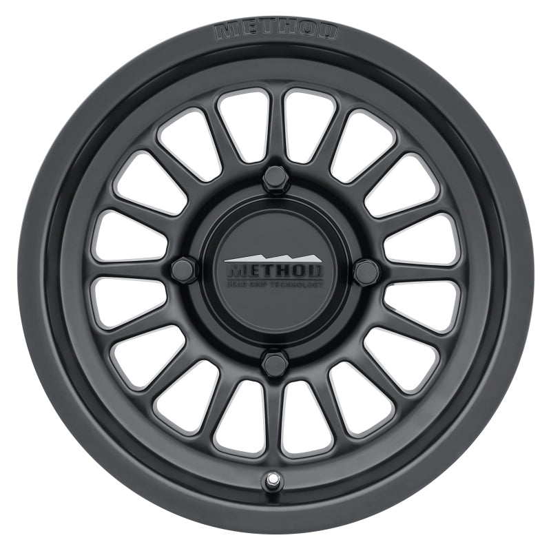 Method Wheels - MRWMR41151046564 - Method MR411 Bead Grip 15x10 / 6+4/25mm Offset / 4x156 / 132mm CB Matte Black Wheel - Shipped in Europe - Tuningsupply.com
