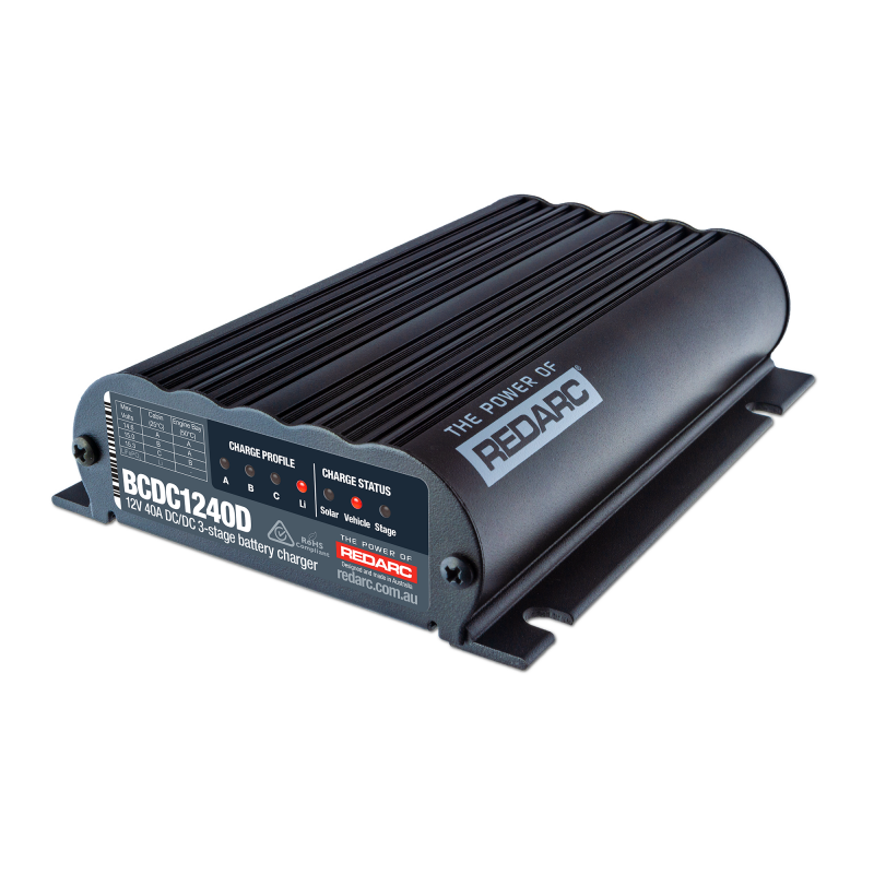 REDARC BCDC1240D - RDCBCDC1240D - REDARC DC/DC Dual Input In-Vehicle Battery Charger - 12V 40A - Shipped in Europe - Tuningsupply.com
