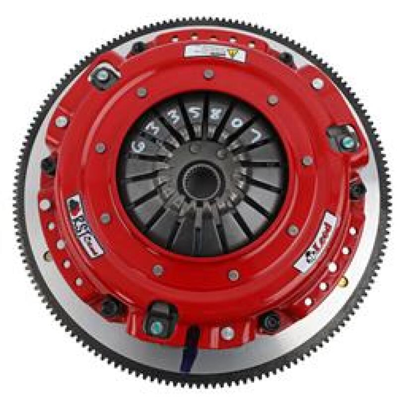 McLeod Racing 6333807 - MLR6333807 - McLeod RXT Twin Disc Clutch Kit 18-23 Ford Mustang RXT 1 1/8 x 26 Spline 164T 8 Bolt AL Flywheel - Shipped in Europe - Tuningsupply.com