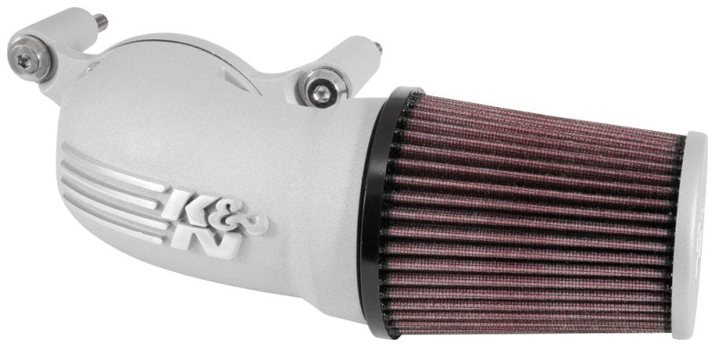 K&N Engineering 57-1137S - KNN57-1137S - K&N 01-17 Harley-Davidson Softail / Dyna FI Performance Air Intake System Silver - Shipped in Europe - Tuningsupply.com