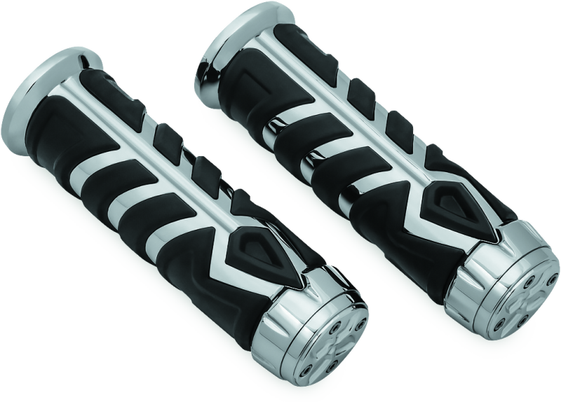 Kuryakyn 5636 - KUR5636 - Kuryakyn Spear Grips For 7/8in Universal Indian Chrome - Shipped in Europe - Tuningsupply.com