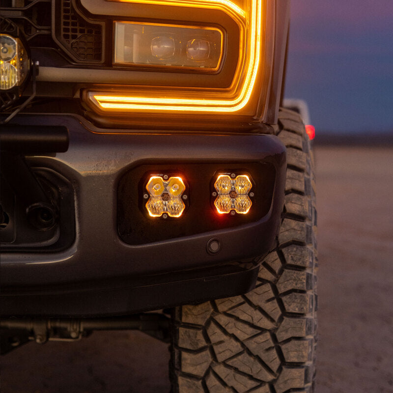 Baja Designs 440035UP - BAJ440035UP - Baja Designs 2023+ Ford SD Squardon Pro 2.0 Dual Fog Pocket Kit Upfitter (Multi Patterns) - Clear - Shipped in Europe - Tuningsupply.com