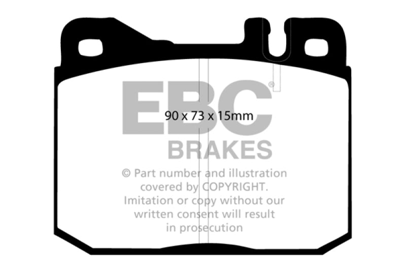 EBC DP3261C - EBCDP3261C - EBC 76-79 Mercedes-Benz 230 Redstuff Front Brake Pads - Shipped in Europe - Tuningsupply.com