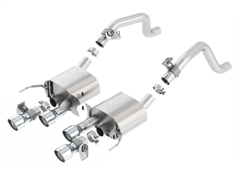 Borla 11875 - BOR11875 - Borla 2014 Chevrolet Corvette C7 6.2L 8cyl ATAK Exhaust w/ NPP Dual Mode (rear section only) - Shipped in Europe - Tuningsupply.com