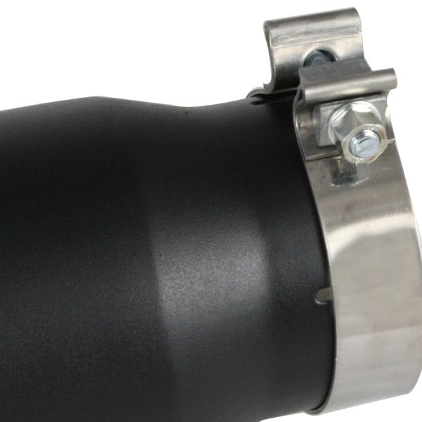 aFe 49T40501-B12 - AFE49T40501-B12 - aFe Power Diesel Exhaust Tip Black- 4 in In x 5 out X 12 in Long Bolt On (Right) - Shipped in Europe - Tuningsupply.com