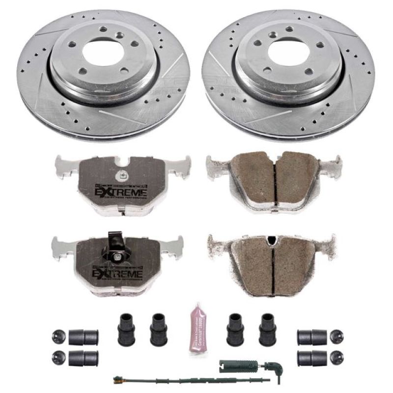 PowerStop K5729-26 - PSBK5729-26 - Power Stop 01-06 BMW 330Ci Rear Z26 Street Warrior Brake Kit - Shipped in Europe - Tuningsupply.com