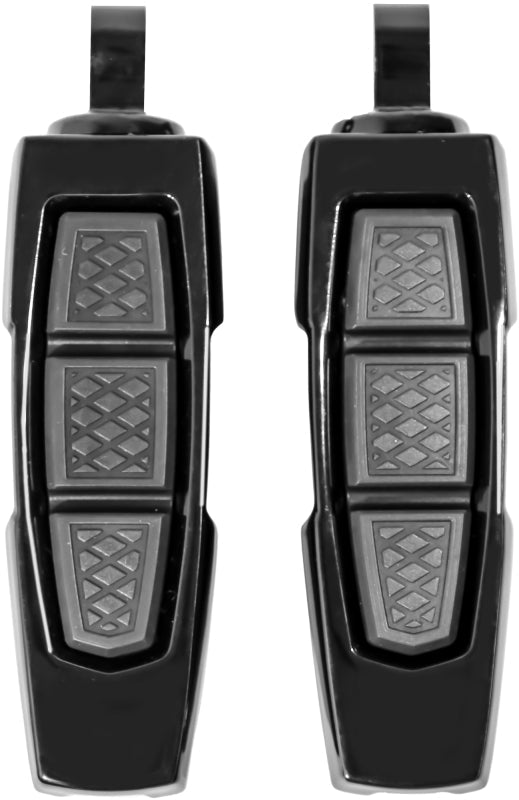 Kuryakyn 10030-2 - KUR10030-2 - Kuryakyn Enygma Pegs With Adapter- Gloss Black - Shipped in Europe - Tuningsupply.com