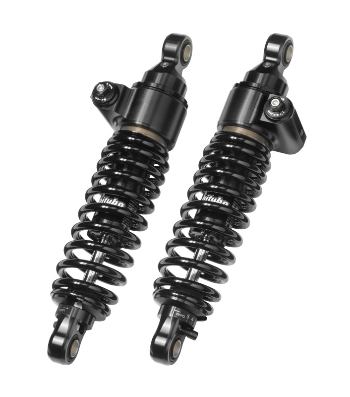 Bitubo Suspension HD040WME22V3 - BITHD040WME22V3 - Bitubo WME2 Twinshocks Adjustable: Hydraulic Spring Preload, Rebound, Length 306mm, Dark Edition - Shipped in Europe - Tuningsupply.com