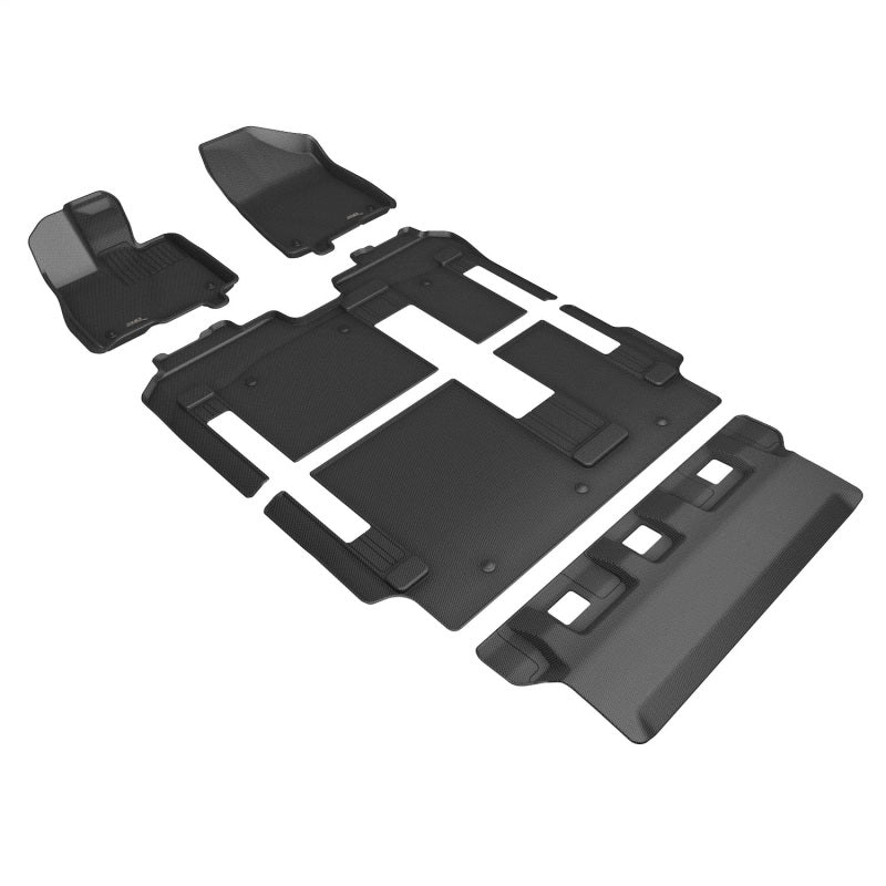 3D MAXpider L1TY27201509 - ACEL1TY27201509 - 3D MAXpider 21-24 Toyota Sienna 8-Seat Kagu 1st, 2nd, & 3rd Row Floormats - Black - Shipped in Europe - Tuningsupply.com