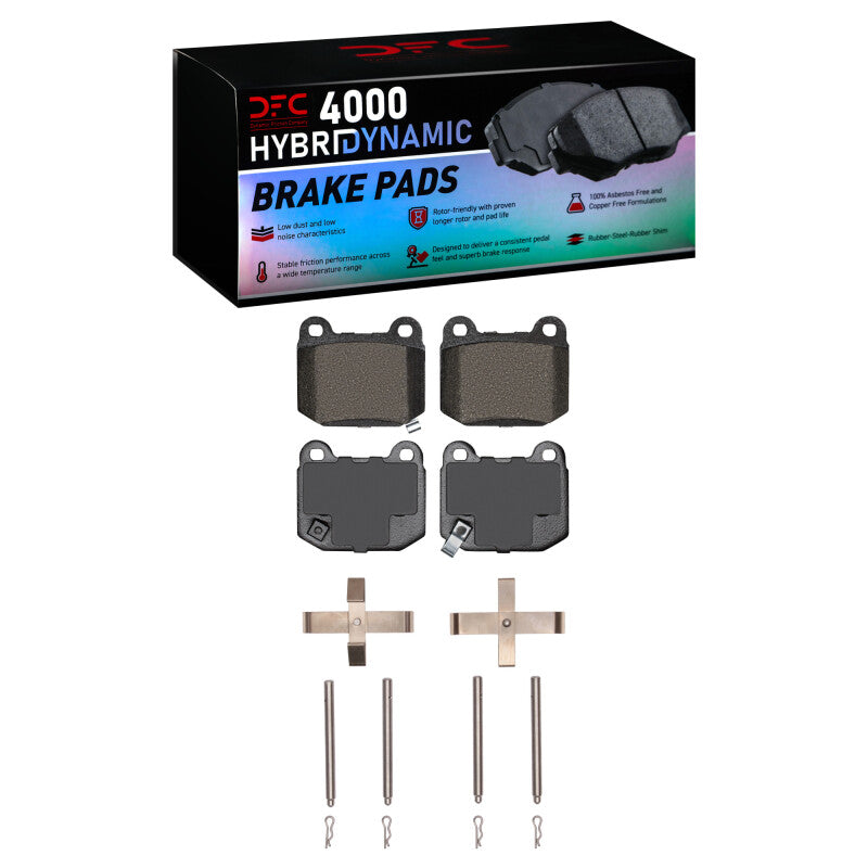 DFC - DFC4000-0961-01 - DFC 03-08 Nissan 350Z Rear 4000 HybriDynamic Brake Pads and Hardware Kit - Shipped in Europe - Tuningsupply.com