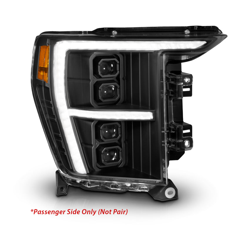 ANZO 111593X-R - ANZ111593X-R - ANZO 21-23 Ford F-150 (w/Factory Halogen) Z-Series Full LED Proj Headlights - Pass. Side ONLY - Shipped in Europe - Tuningsupply.com