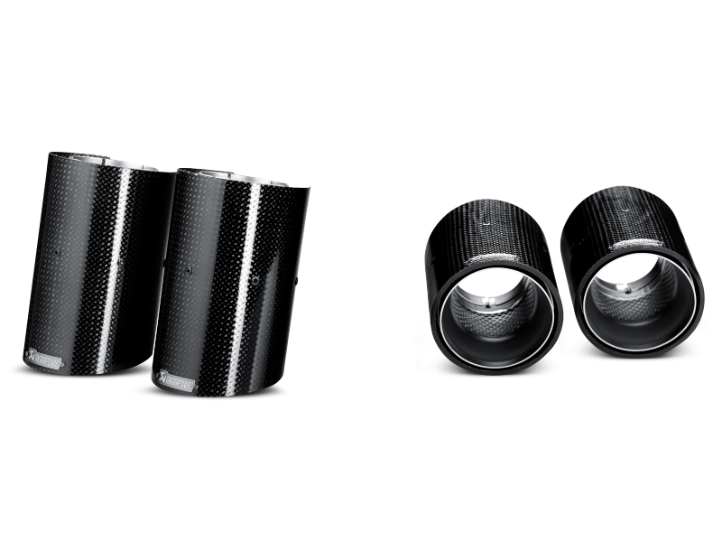 Akrapovic TP-CT/3 - AKRTP-CT/3 - Akrapovic 07-13 BMW M3 (E90/E92/E93) Tail Pipe Set (Carbon) - Shipped in Europe - Tuningsupply.com