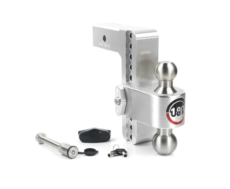 Weigh Safe LTB8-2.5-KA - WEILTB8-2.5-KA - Weigh Safe 180 Hitch 8in Drop Hitch & 2.5in Shank (10K/18.5K GTWR) w/WS05 - Aluminum - Shipped in Europe - Tuningsupply.com