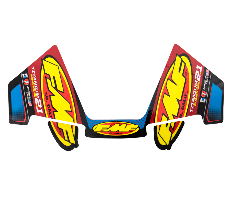 FMF Racing 014950 - FMF014950 - FMF Racing Titanium Powercore 2.1 Mylar Decal Replacement 3Pc - Shipped in Europe - Tuningsupply.com