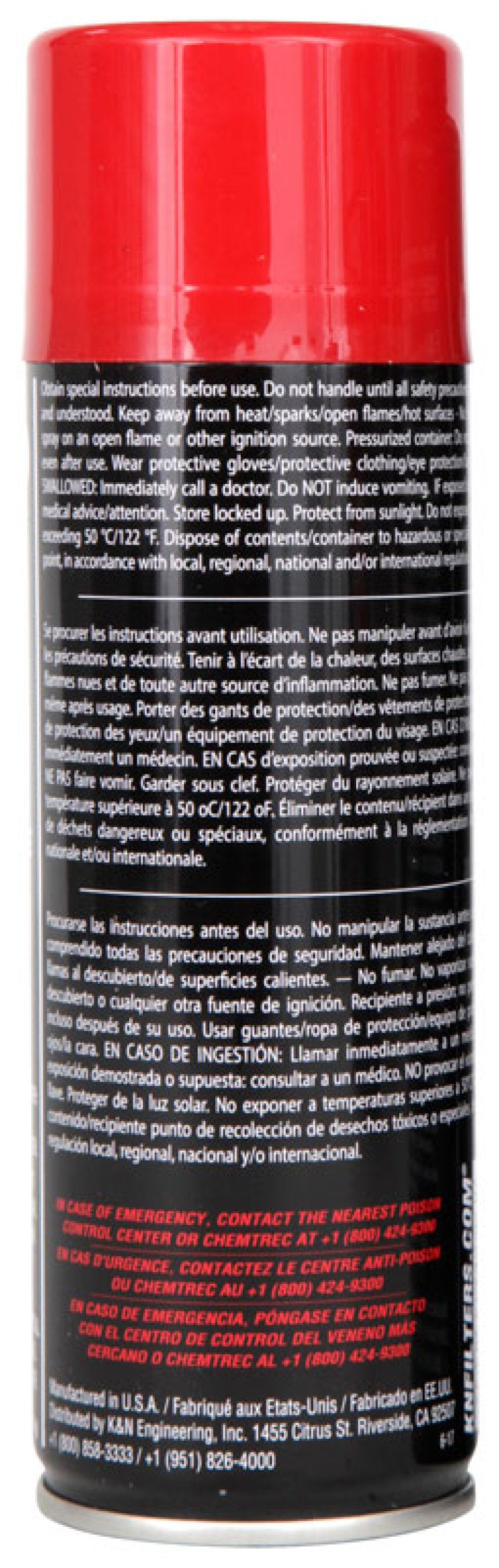 K&N Engineering - KNN99-0504 - K&N 6.5 OZ Aerosol Spray Air Filter Oil - Shipped in Europe - Tuningsupply.com
