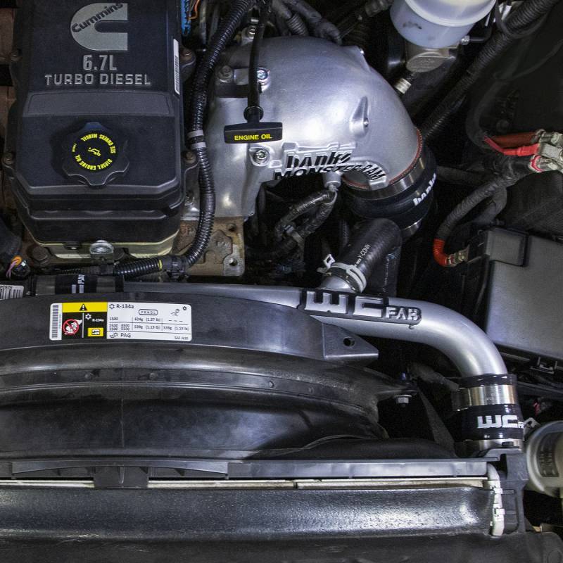Wehrli WCF100867-GB - WCFWCF100867-GB - Wehrli 13-15 Dodge Cummins 6.7L w/Dual Radiator Upper Coolant Pipe - Gloss Black - Shipped in Europe - Tuningsupply.com