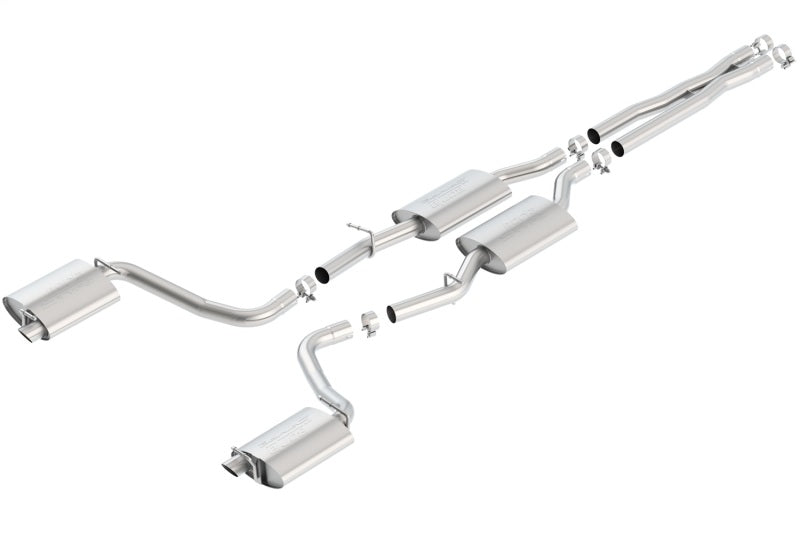 Borla 140636 - BOR140636 - Borla 15-16 Dodge Charger R/T 5.7L No Tip Use Factory Valence Single Split Rear Exit S-Type Exhaust - Shipped in Europe - Tuningsupply.com