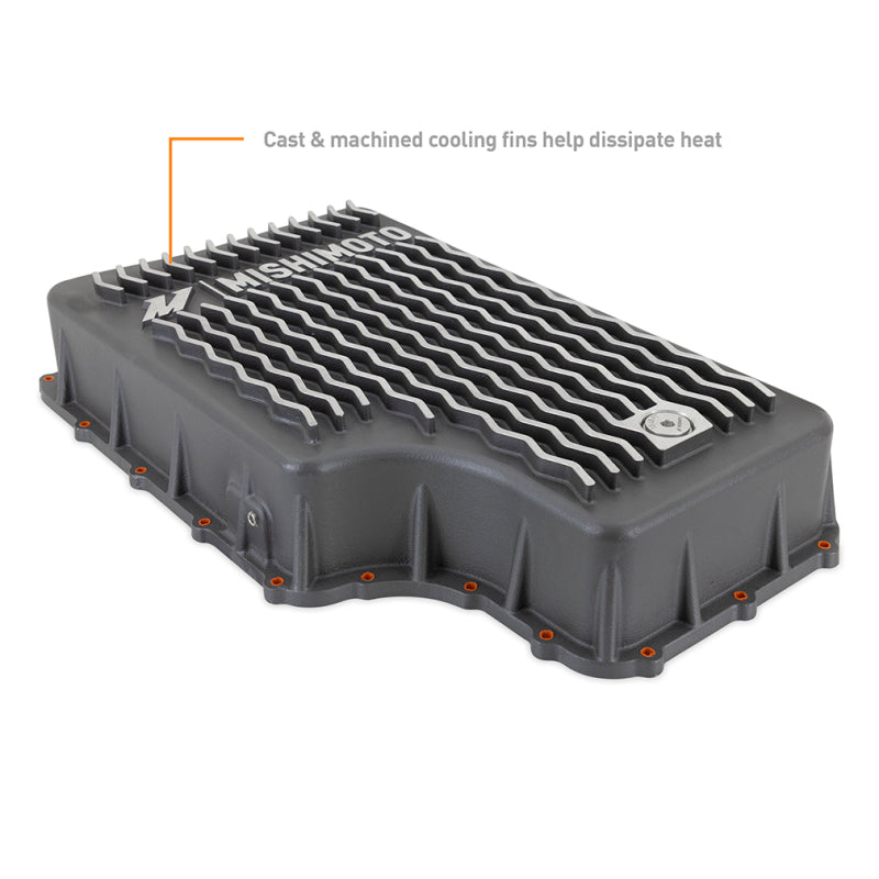 Mishimoto MMTP-F2D-11 - MISMMTP-F2D-11 - Mishimoto 2011+ Powerstroke 6R140 Transmission Pan - Cast - GR - Shipped in Europe - Tuningsupply.com