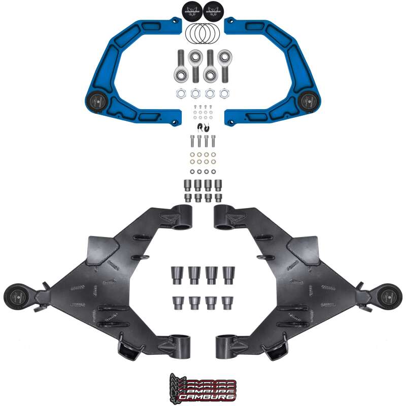 Camburg CAM-310217-KX-BLU - CMBCAM-310217-KX-BLU - Camburg 22-25 Toyota Tundra 2WD/4WD Blue KINETIK Uniball Trail Series LT Kit w/ Billet XJ UCA - Shipped in Europe - Tuningsupply.com