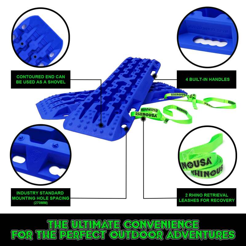 Rhino USA RG-TB42X13-BLU - RSARG-TB42X13-BLU - Rhino USA Recovery Traction Boards - Blue (Pair) - Shipped in Europe - Tuningsupply.com