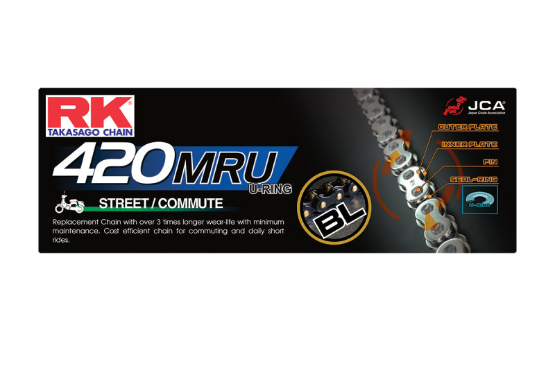 RK Chain BL420MRU-130 - RKCBL420MRU-130 - RK Chain Mru420-130 U-Ring Chain - Shipped in Europe - Tuningsupply.com