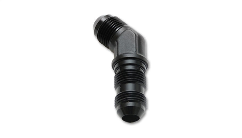 Vibrant 10600 - VIB10600 - Vibrant -3AN Bulkhead Adapter 45 Degree Elbow Fitting - Anodized Black Only - Shipped in Europe - Tuningsupply.com