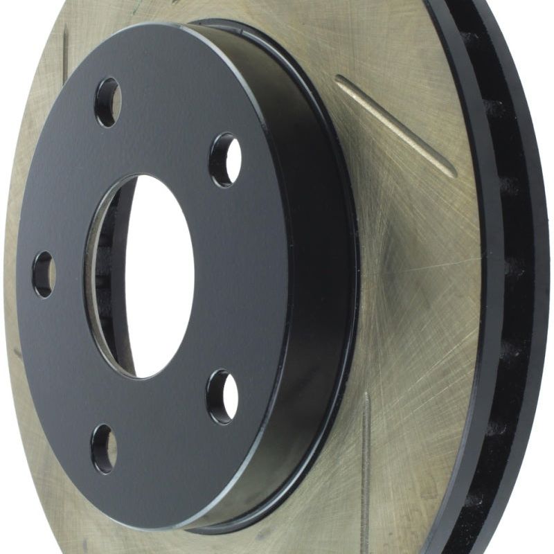 Stoptech 126.44069SR - STO126.44069SR - StopTech Power Slot 1/90-95 Toyota MR2 Front Right SportStop Slotted Rotor - Shipped in Europe - Tuningsupply.com