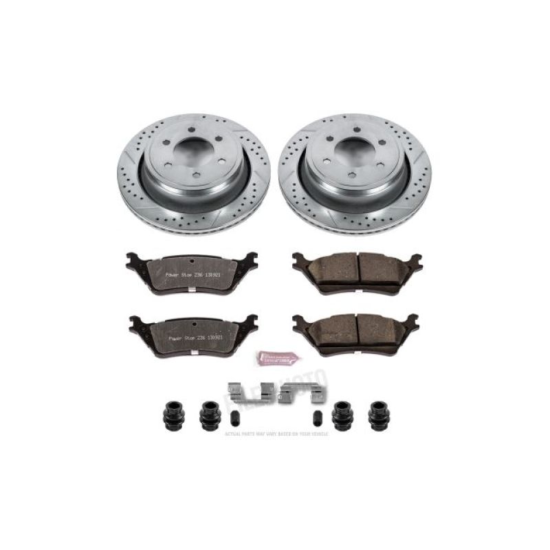 PowerStop K6271-36 - PSBK6271-36 - Power Stop 12-18 Ford F-150 Rear Z36 Truck & Tow Brake Kit - Shipped in Europe - Tuningsupply.com