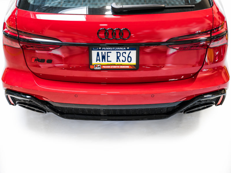 AWE Tuning 3025-33776 - AWE3025-33776 - AWE Tuning 21-23 Audi C8 RS6/RS7 SwitchPath Cat-back Exhaust - Diamond Black Tips - Shipped in Europe - Tuningsupply.com