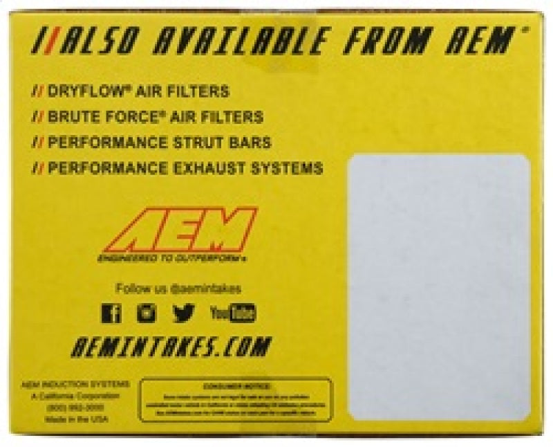 AEM Induction 21-817C - AEM21-817C - AEM 2017 C.A.S Hyundai Elantra L4-1.6L F/I Cold Air Intake - Shipped in Europe - Tuningsupply.com