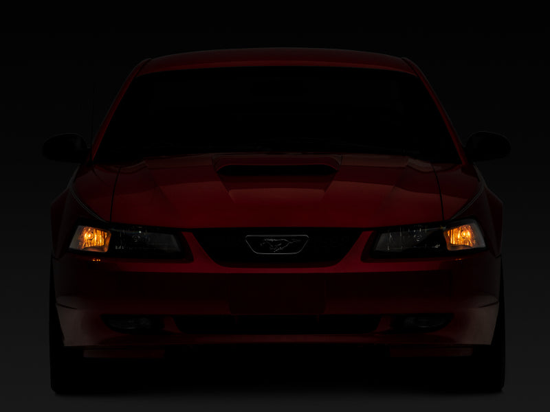Raxiom 413419 - RAX413419 - Raxiom 99-04 Mustang Axial Series OEM Style Replacement Headlights- Black Housing (Clear Lens) - Shipped in Europe - Tuningsupply.com