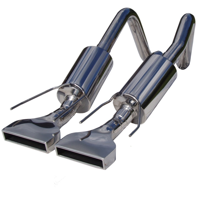 MBRP PS7002304 - MBRPS7002304 - MBRP 2005-2008 Chev Corvette Dual Muffler Axle Back Rectangular Tips - Shipped in Europe - Tuningsupply.com