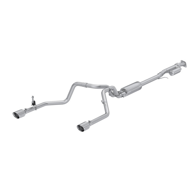 MBRP S5021304 - MBRPS5021304 - MBRP 2019+ Chevrolet Silverado 1500 / 2019+ GMC Sierra 1500 T304 SS 3in Armor Pro Cat-Back Exhaust - Shipped in Europe - Tuningsupply.com