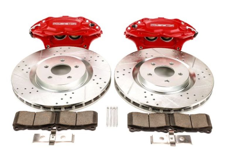 PowerStop BBK-MUST-001R - PSBBBK-MUST-001R - Power Stop 05-14 Ford Mustang Front Big Brake Conversion Kit - Shipped in Europe - Tuningsupply.com