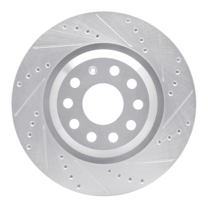 R1 Concepts 631-74030R - RNC631-74030R - R1 06-25 Audi Q3 Rear Right Drilled & Slotted Silver Brake Rotor - Shipped in Europe - Tuningsupply.com