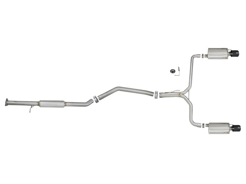 aFe 49-36605-B - AFE49-36605-B - aFe Takeda Exhaust 304SS Dual Cat-Back w/ Black Tips 13-17 Honda Accord LX/EX/EX-L Sedan L4 2.4L - Shipped in Europe - Tuningsupply.com