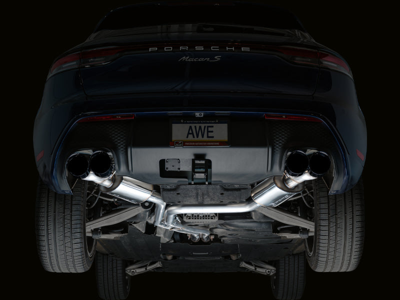 AWE Tuning 3015-43952 - AWE3015-43952 - AWE Tuning 2022+ Porsche Macan 2.9TT Touring Edition Catback Exhaust w/ Diamond Black Tips - Shipped in Europe - Tuningsupply.com