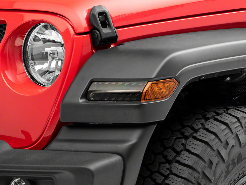 Raxiom J155019-JL - RAXJ155019-JL - Raxiom 18-23 Jeep Wrangler JL Sport Axial Series SEQL LED Parking/Turn Signal Lights- Smoked - Shipped in Europe - Tuningsupply.com